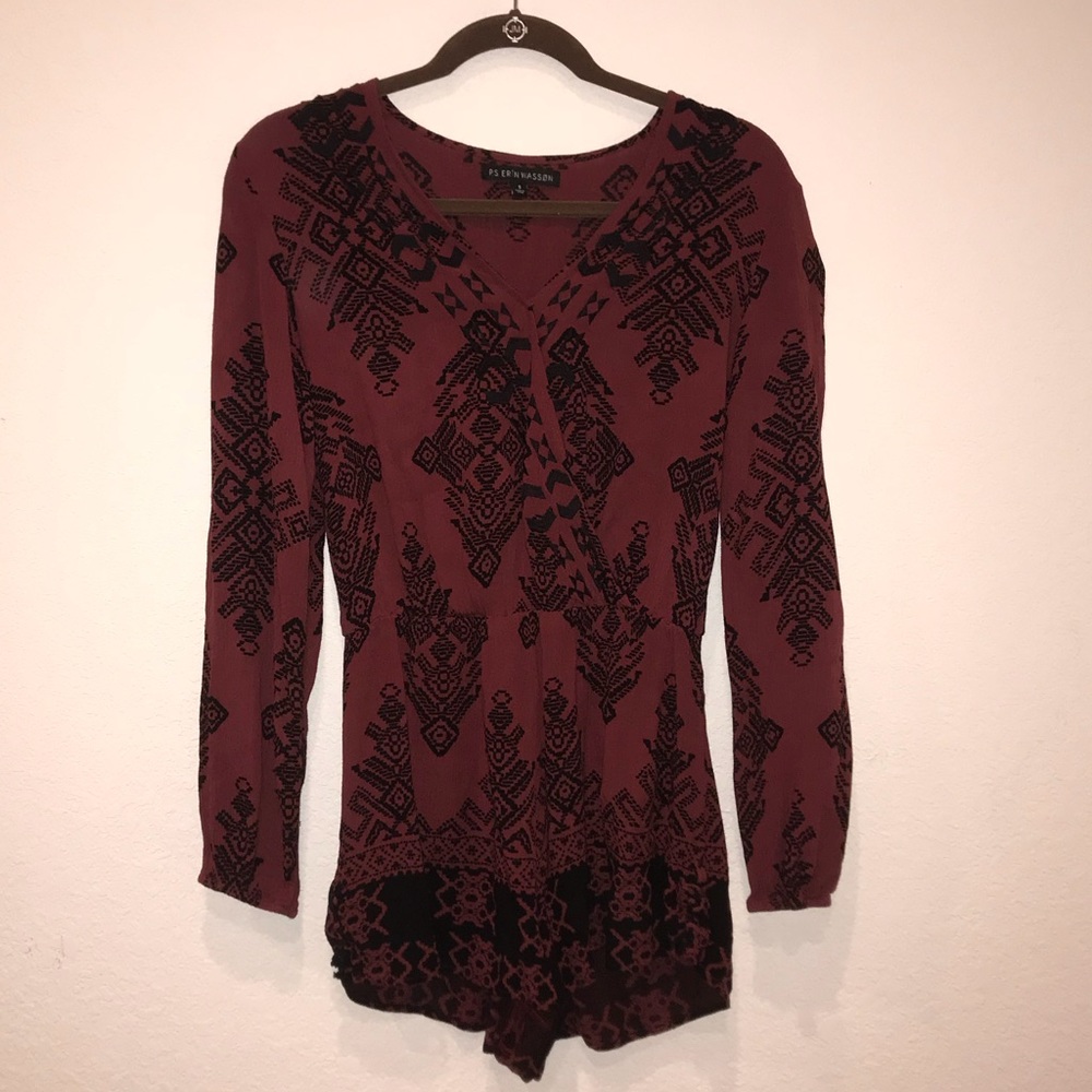 Long sleeve romper